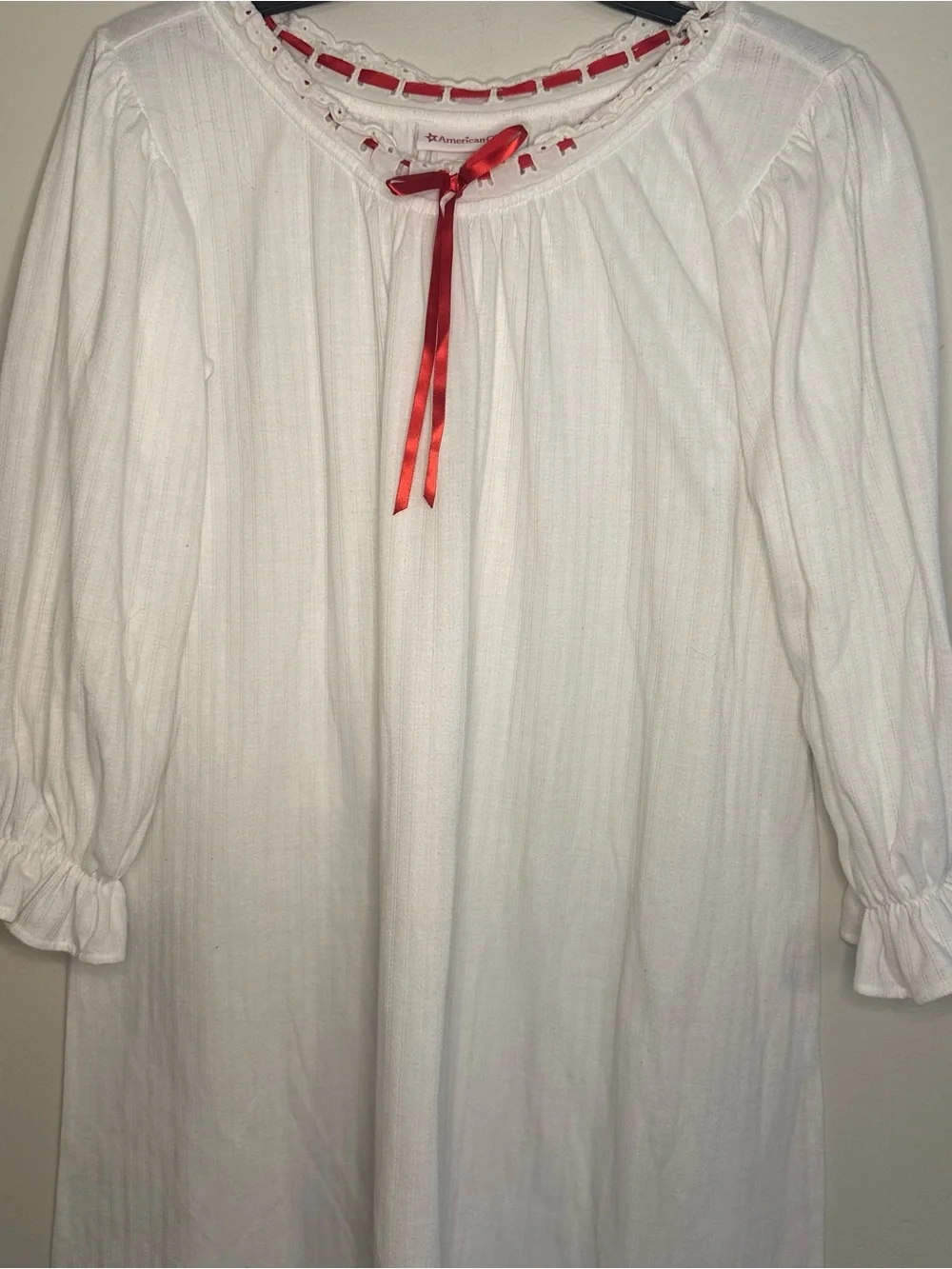American Girl Dress Like Your Doll Josefina Nightgown Sz M & Doll Dress 2pc Set